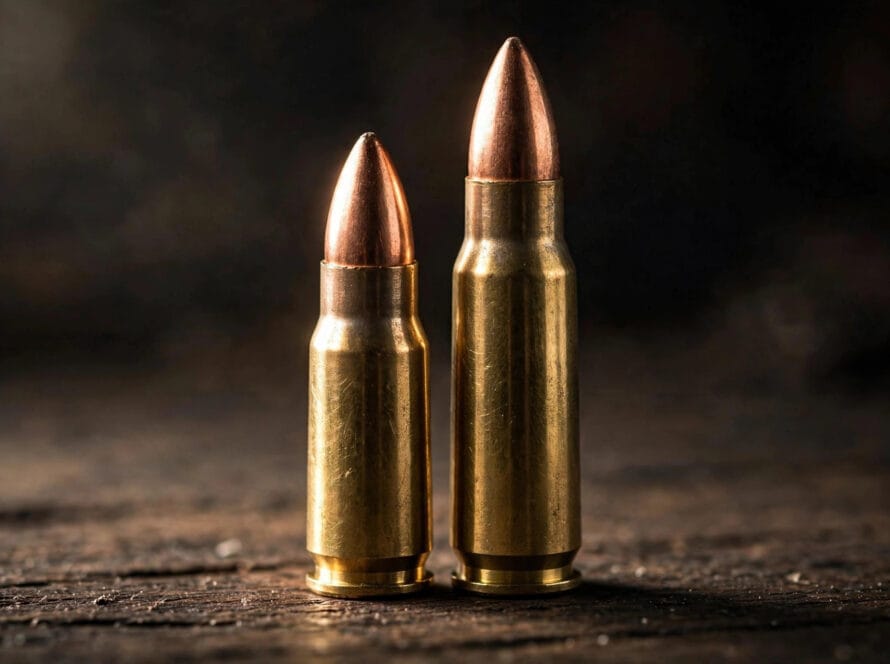 6.5 Grendel and 6.8 SPC rifle cartridges side by side