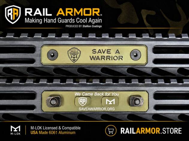 Rail Armor Save A Warrior Shield M-LOK rail cover